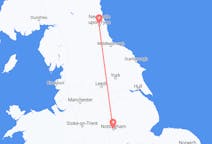 Flights from Newcastle upon Tyne, England to Nottingham, England