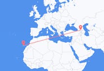 出发地 格鲁吉亚出发地 第比利斯目的地 西班牙特内里费岛的航班