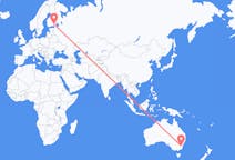 Flights from Canberra, Australia to Lappeenranta, Finland