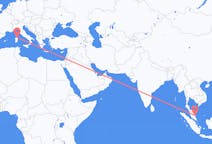 Flyreiser fra Kuantan, Malaysia til Olbia, Italia