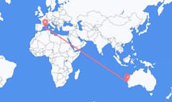 Vols de Geraldton, Australie vers Mahón, Espagne