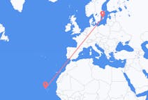 Flyg från São Vicente, Kap Verde till Visby, Sverige