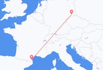 Flyrejser fra Dresden, Tyskland til Perpignan, Frankrig