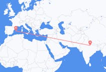 Flyreiser fra Lucknow, India til Palma de Mallorca, Spania