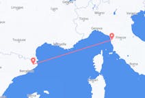 Flyrejser fra Girona, Spanien til Pisa, Italien