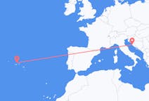 Flights from Zadar, Croatia to Graciosa, Portugal