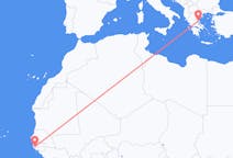 Flyreiser fra Ziguinchor, Senegal til Volos, Hellas
