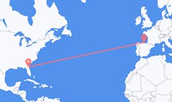 Flyg från Jacksonville, USA till Santander, Spanien