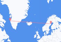 Рейсы из Сисимиут, Гренландия в Шеллефтео, Швеция