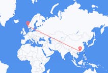 중국발 광저우, 노르웨이행 베르겐 항공편