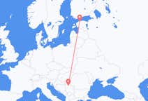 Vluchten van Tallinn naar Belgrado