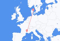 Flights from Nîmes, France to Aarhus, Denmark
