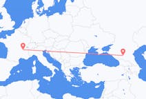 Flyreiser fra Mineralnye Vody, Russland til Lyon, Frankrike