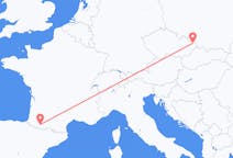 Flyg från Ostrava, Tjeckien till Lourdes (kommun i Brasilien, São Paulo, lat -20,94, long -50,24), Frankrike