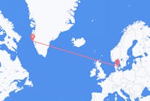 出发地 丹麦奥胡斯目的地 格陵兰瑪尼特索克的航班