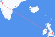 Flights from Kangerlussuaq, Greenland to London, England