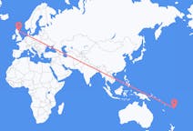 Flyrejser fra Kadavu Island, Fiji til Aberdeen, Skotland