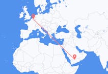 Flyreiser fra Sharurah, til Brussel
