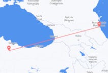 Flyg från Machatjkala, Ryssland till Karamustafapasa, Turkiet