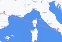 Flyg från Neapel till Castres