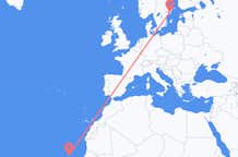 Flyreiser fra Praia, til Stockholm