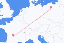 Flyg från Brive-la-gaillarde, Frankrike till Bydgoszcz, Polen