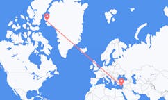 Flights from Larnaca, Cyprus to Qaanaaq, Greenland