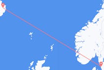 Vluchten van Göteborg naar Egilsstaðir