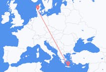 Flights from Heraklion, Greece to Billund, Denmark