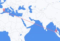 Flights from Medan, Indonesia to Ibiza, Spain