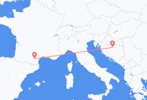 Flyreiser fra Banja Luka, Bosnia-Hercegovina til Carcassonne, Frankrike