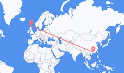 Flyg från Guangzhou, Kina till Kirkwall, Skottland