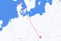 Vols d’Aalborg, Danemark pour Budapest, Hongrie
