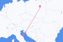 Flyreiser fra Warszawa, Polen, til Ancona, Polen
