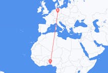 Flyrejser fra Lagos, Nigeria til Erfurt, Tyskland