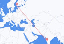 Flights from Hubli, India to Turku, Finland