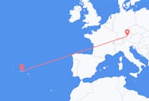 Fly fra São Jorge Island til München