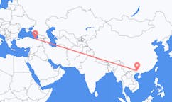 中国出发地 南寧市飞往中国目的地 特拉布宗的航班