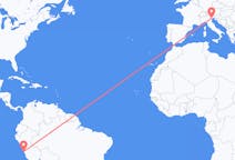 Flyg från Lima, Peru till Venedig, Italien