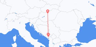 Flyg från Montenegro till Ungern