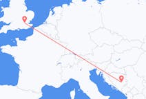 Flyrejser fra London til Sarajevo