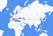 Flyreiser fra Yantai, Kina til Toulouse, Frankrike