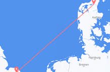 Voli da Norwich, Inghilterra ad Aalborg, Danimarca