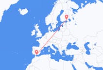Flyrejser fra Lappeenranta, Finland til Málaga, Spanien