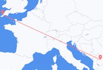 Fly fra Skopje til Newquay