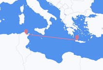 Flyreiser fra Tunis, til Khania