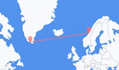 Flyg från Rørvik till Qaqortoq
