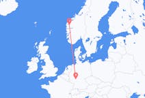 出发地 挪威出发地 桑丹目的地 德国法兰克福的航班