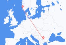 Loty z Sofia, Bułgaria do Stavanger, Norwegia