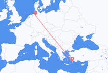 Flights from Rhodes in Greece to Bremen in Germany
